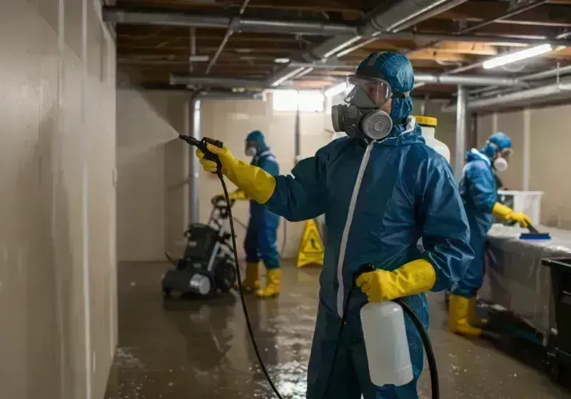 Basement Sanitization and Antimicrobial Treatment process in Bedford Hills, NY