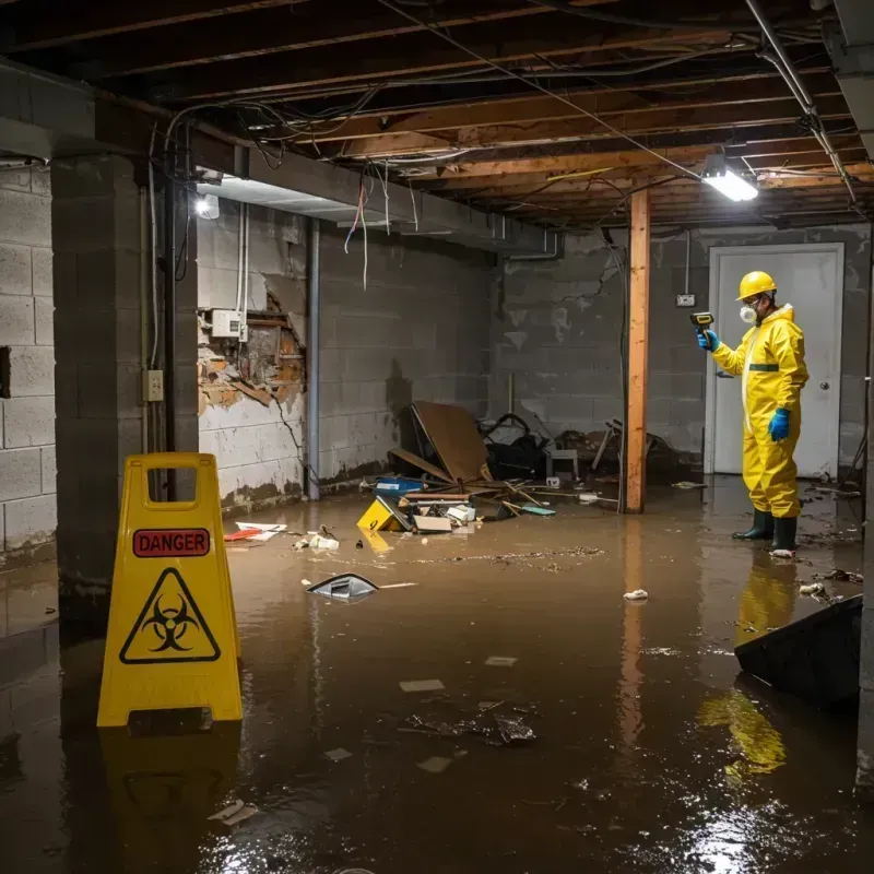 Flooded Basement Electrical Hazard in Bedford Hills, NY Property